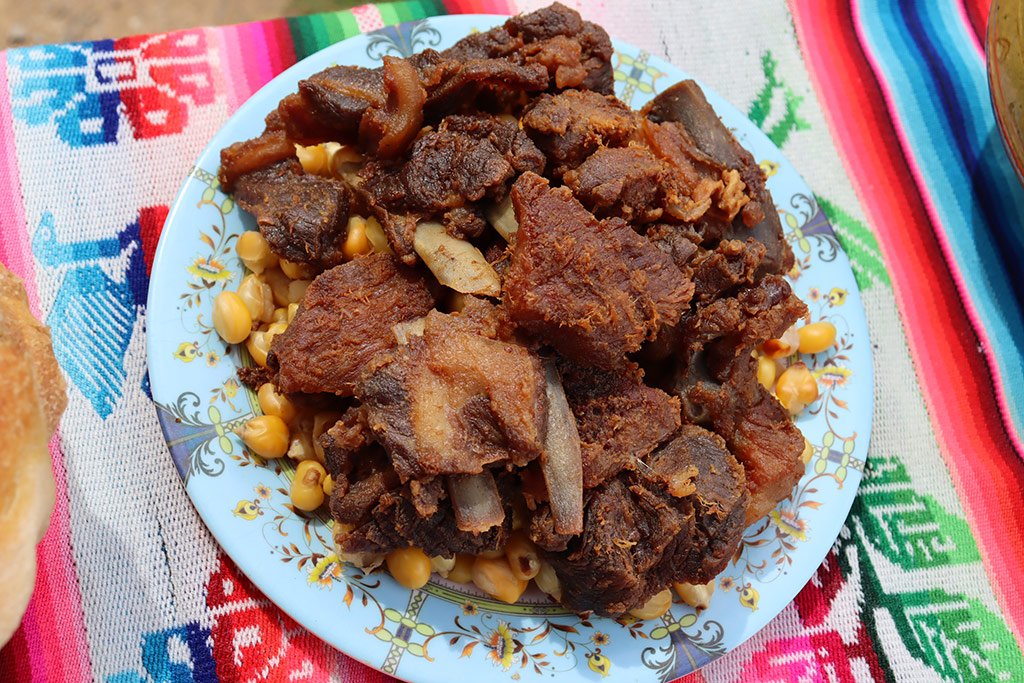 Khuchi kanka, plato típico de Morochata