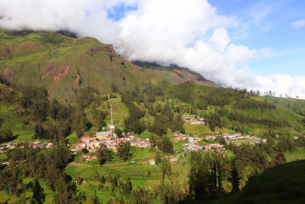 Centro poblado de Morochata.
